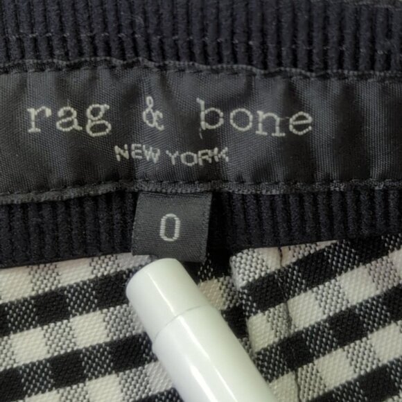 Rag & Bone Simone Zip Pocket Gingham Pants, Women's 0 - Picture 3 of 7